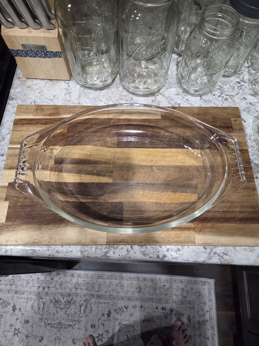 Pyrex Clear Glass Oval Baking Dish